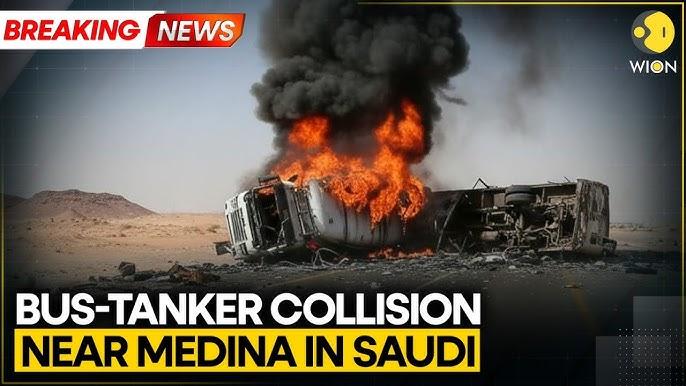 Bus-tanker collision near Medina claims lives of Indian pilgrims